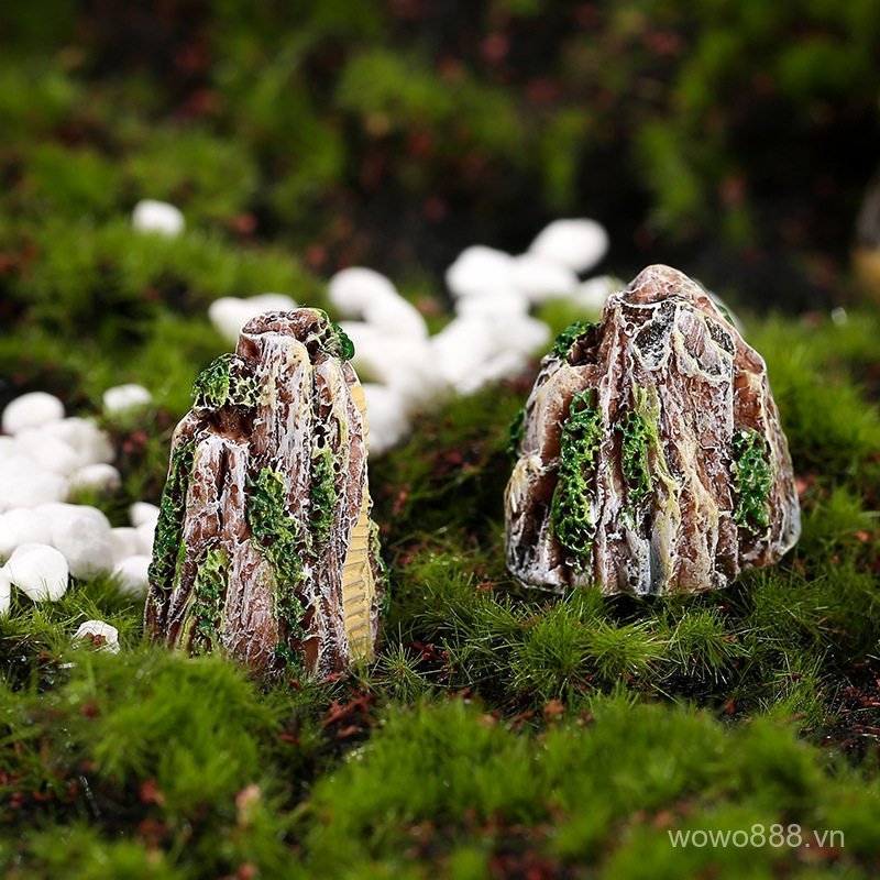 Xe Mini Nhựa Micro Rockery Đồ Trang Trí Bàn Nhiều Cát Cảnh Quan Bể Cá Bánh Đồ Trang Trí Nhỏ Jingmei 