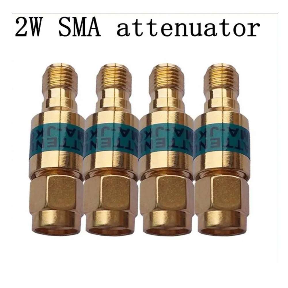 Dành Cho SMA Nam Đến Nữ RF Attenuator 2W Chọn 6dB 15dB 30dB Được Làm Bằng Đồng Vàng