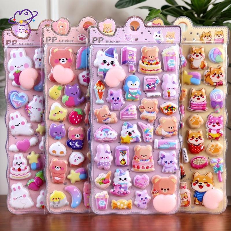 HFTOY Hoạt Hình Động Vật Dễ Thương Stier 3D Puffy Squishy Giảm Căng Thẳng Stier Cho Vỏ Điện Thoại Tr