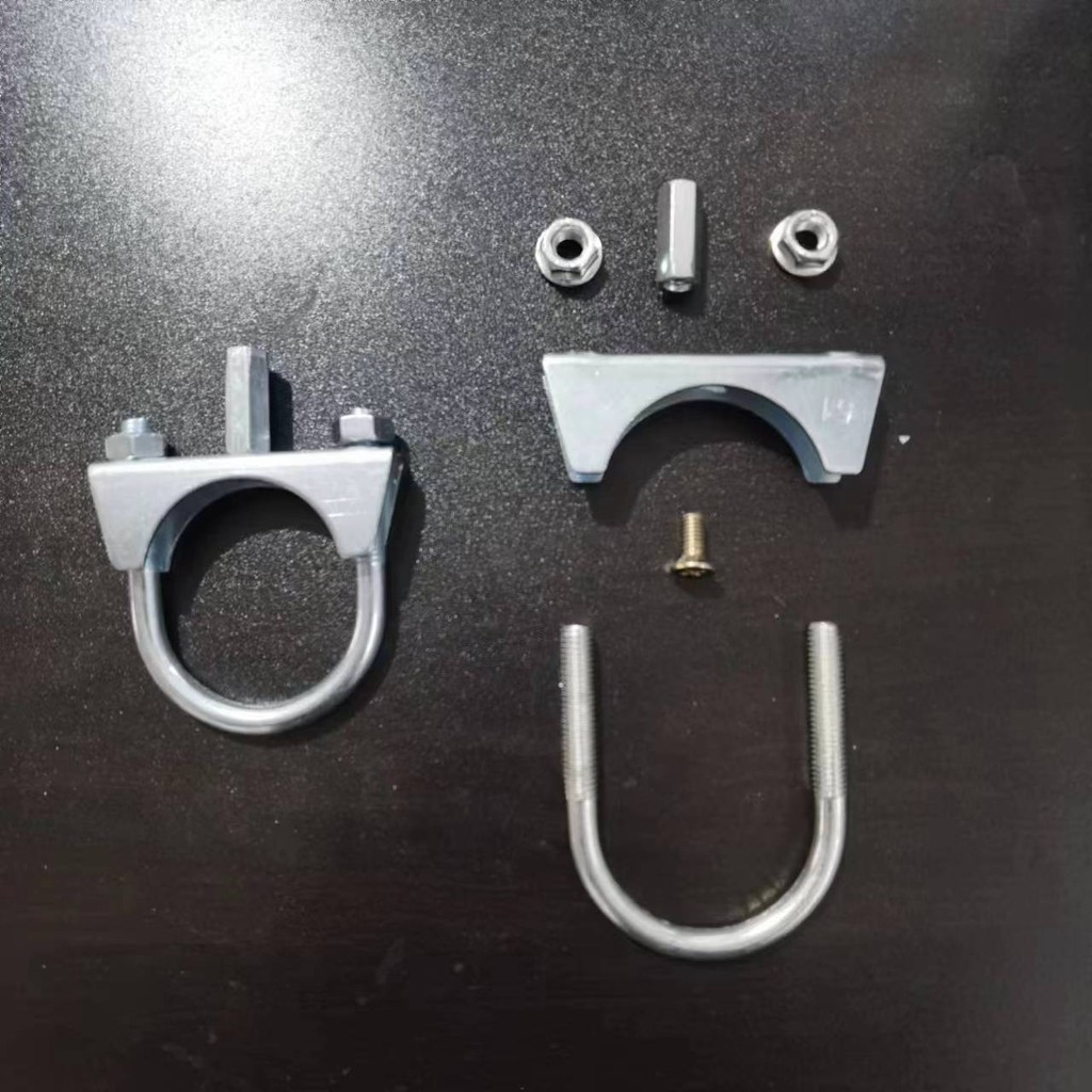 Kẹp trần mới Ống chữa cháy thông gió Khóa hình chữ u Vít Ống thép tròn Giá đỡ tròn nhúng [yfq] ffff