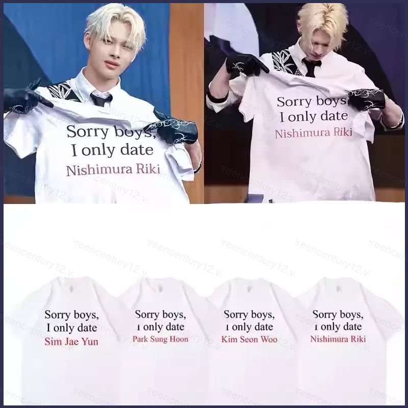 Áo thun ngắn tay GC12 phiên ký ENHYPEN với chữ ký của Jungwon, Heesung, Jay và Jake