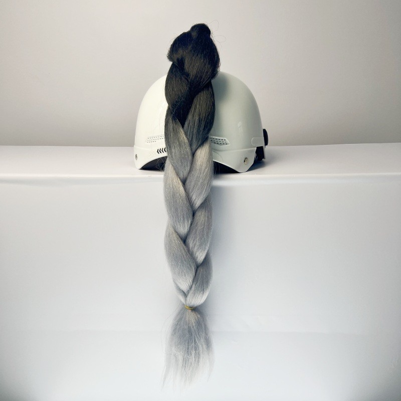 【Ready Stock】 Helmet Decoration Big Braid Multiple Multi-Color Locomotive Tram Accessories Riding Sa