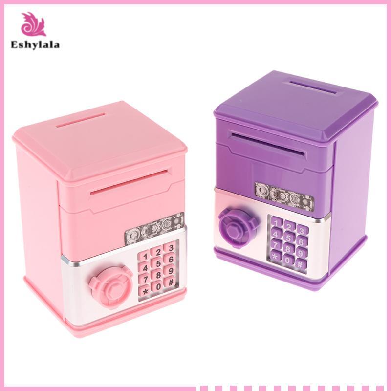 Eshylala Kids Password Piggy Bank - Hộp đựng tiền xu ATM Mini dành cho đồ chơi sinh nhật cho trẻ em 