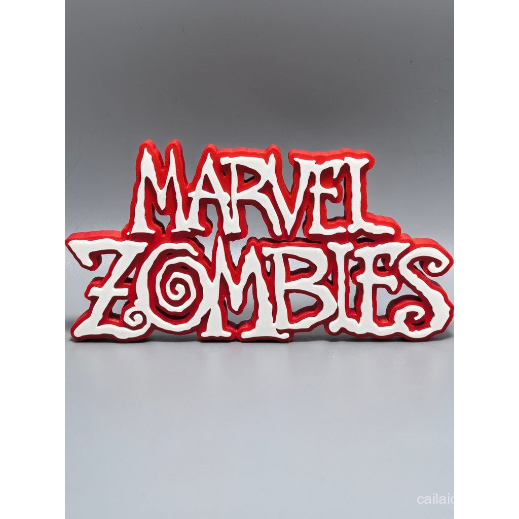 Sản phẩm mới Zombie Hero Logo Đứng Marvel Hàng hóa In 3D Mô hình sáng tạo Logo phim truyền hình Mỹ G