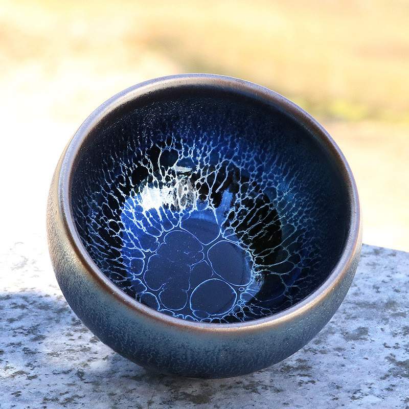 Jianzhan Teacup Jianyang Nguyên Chất Handmade Sắt Lốp Lò Thay Đổi Tianmu Glaze Master Cup Gốm Trà Cố