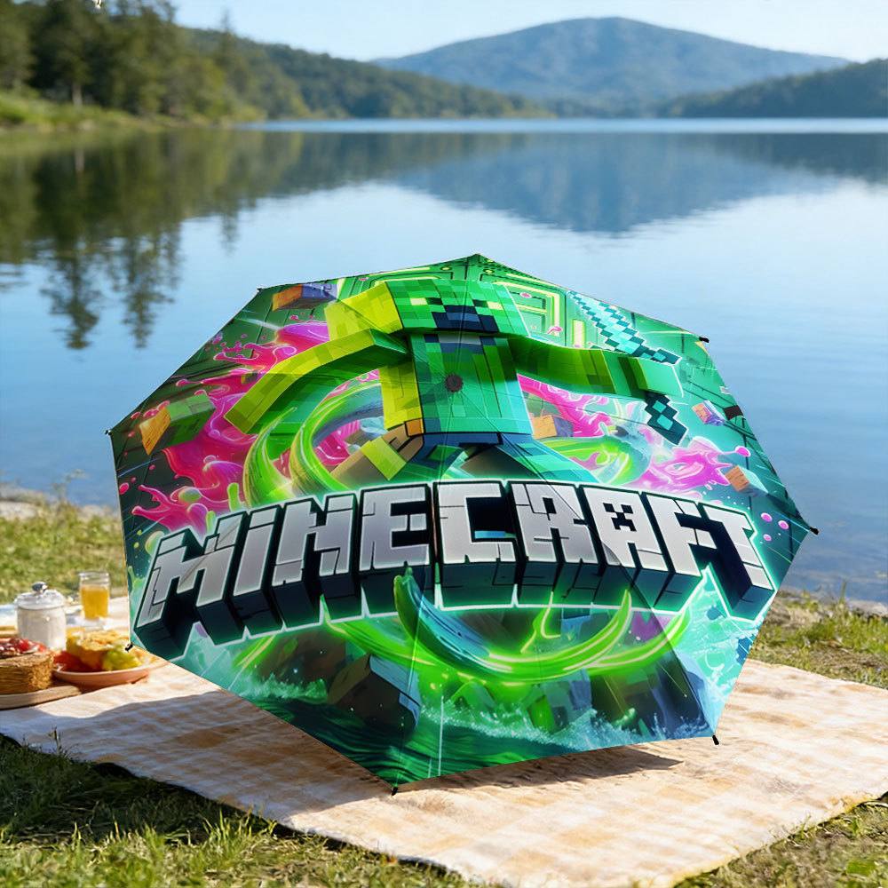 Ô chống nắng Minecraft tự động mở đóng, nhẹ tiện lợi cho chuyến du lịch