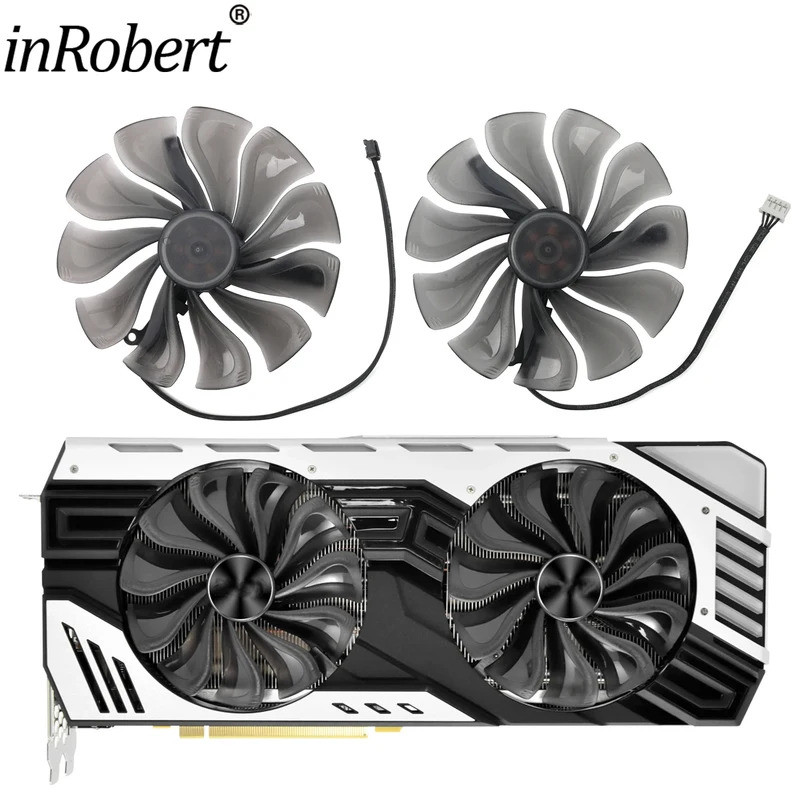 Quạt thay thế Card đồ họa 95mm FD10015H12S RTX2080, Thích hợp cho Palit RTX 2060 2070 2080 Bộ tản nh