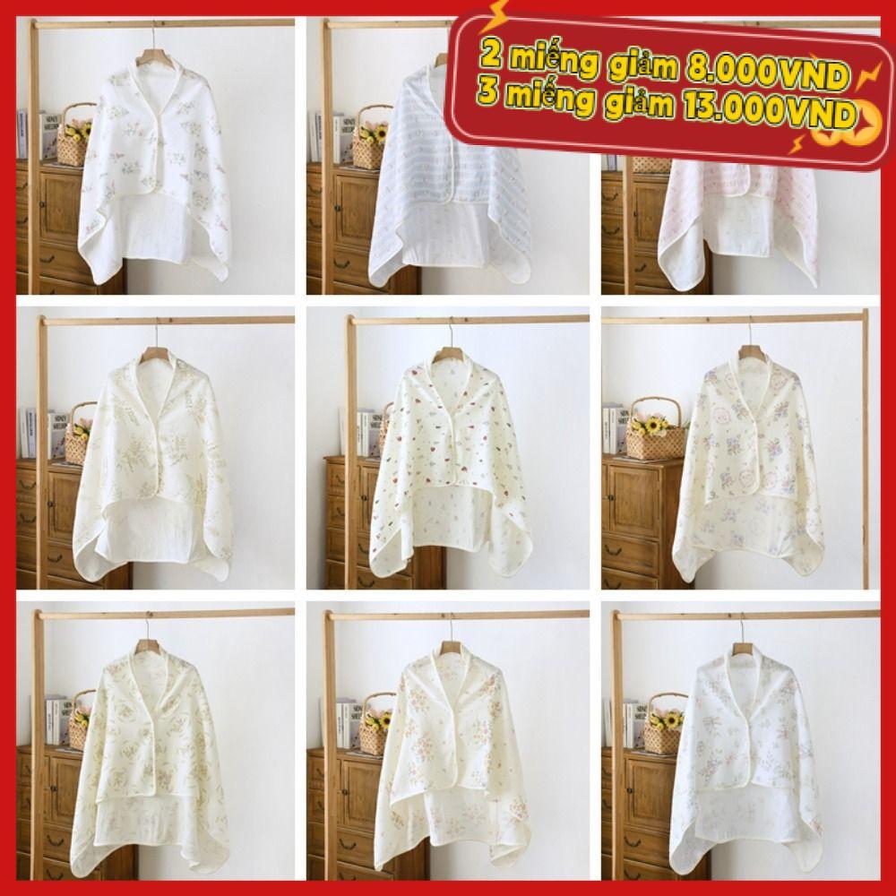 CRAFTYCORNER Cotton Mother Cape Chăn, Vỏ cho con bú thoáng khí, Tạp dề điều dưỡng in hoa Giữ ấm Khăn