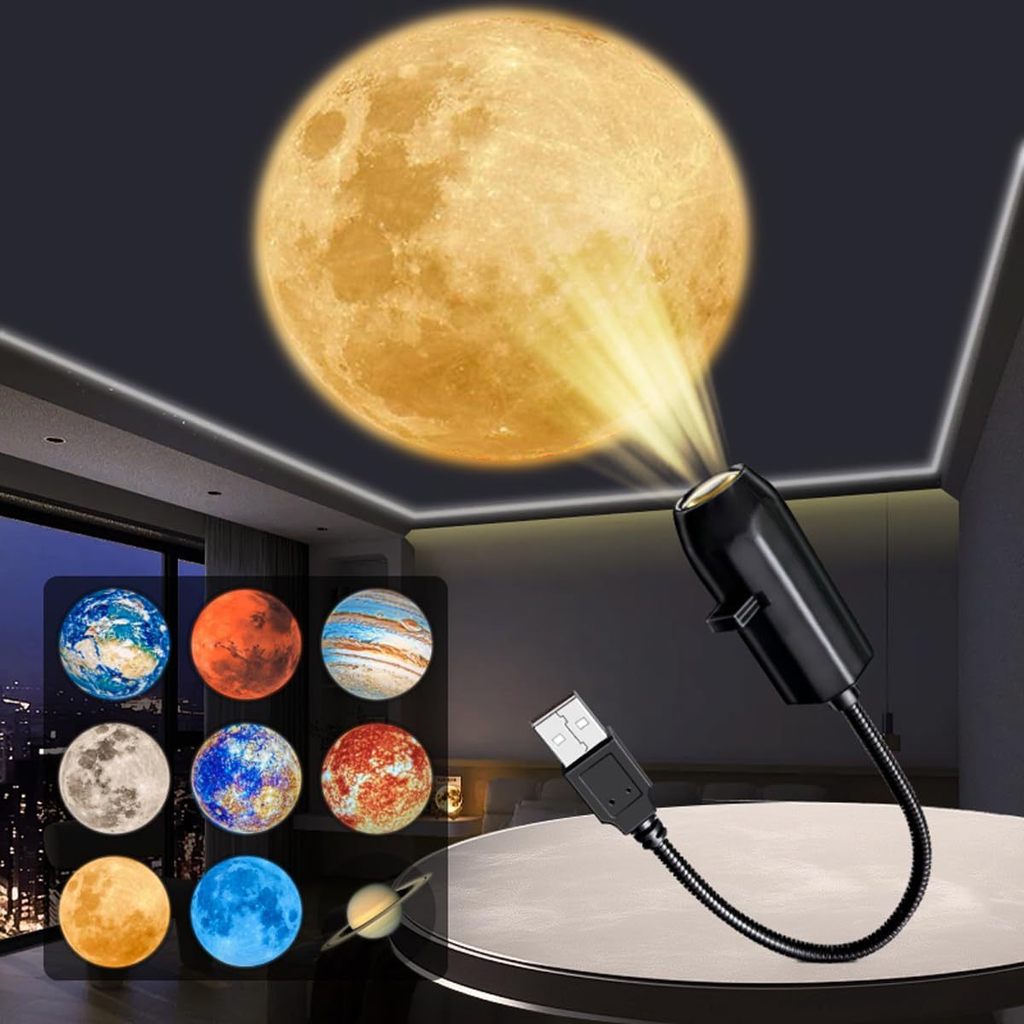 Preferred in-stock items#Popular Starry Sky Moon Lamp for Bedroom Creativity LED Night Light logo Pr