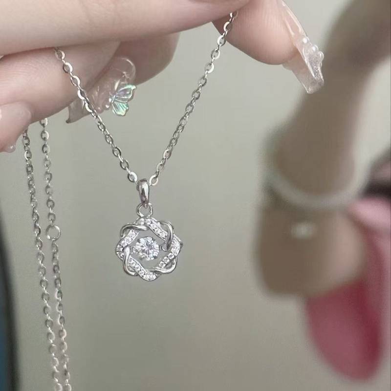 Smart Eight Awn Star Necklace Women's Simple Ins Light Luxury Temperament Advanced Niche Clavicle Ch