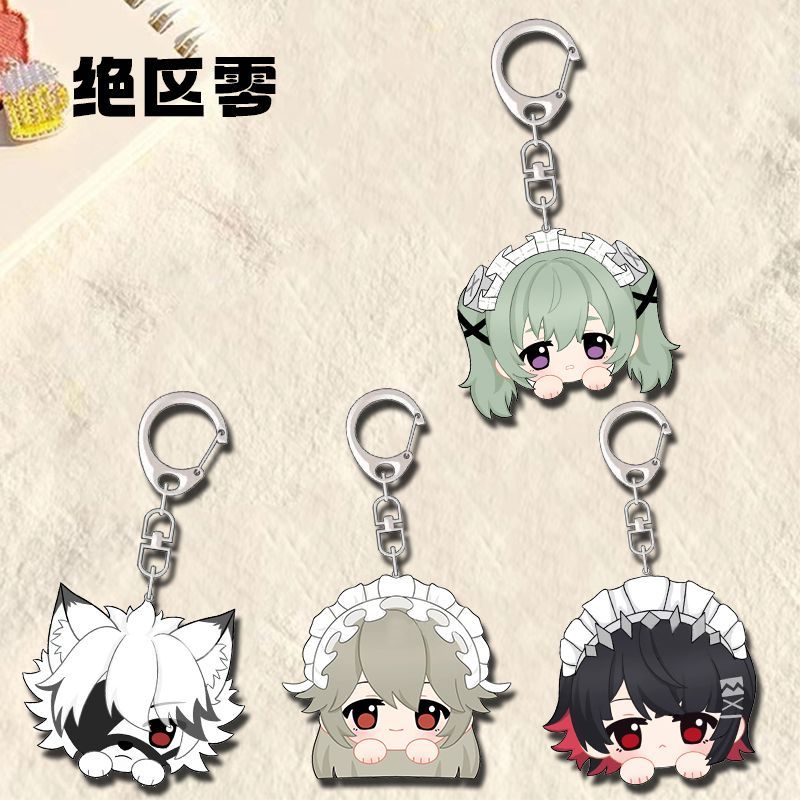 Zenless Zone Zero Ellen Joe Lycaon Anime KeyChain Men Key Chain for Women Fashion Kawaii Figure Acry