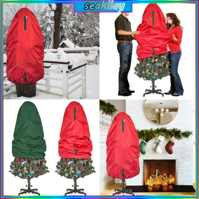 SC Dễ dàng sử dụng Túi đựng cây thông Noel dọc Vỏ chống nước có tay cầm gia cố để trang trí 36x25 In