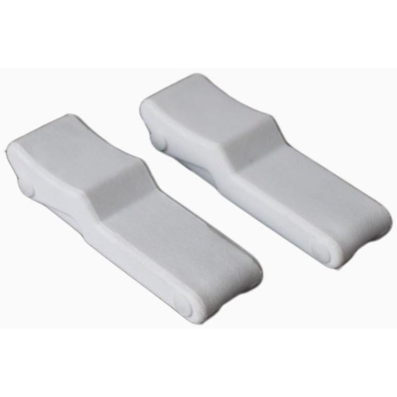 X-Haibei 2 Chiếc 4 inch Linh Hoạt Vẽ Chốt Cao Su Trắng Mềm Trên Trung Tâm Thuyền Chốt Tay Nắm Cửa