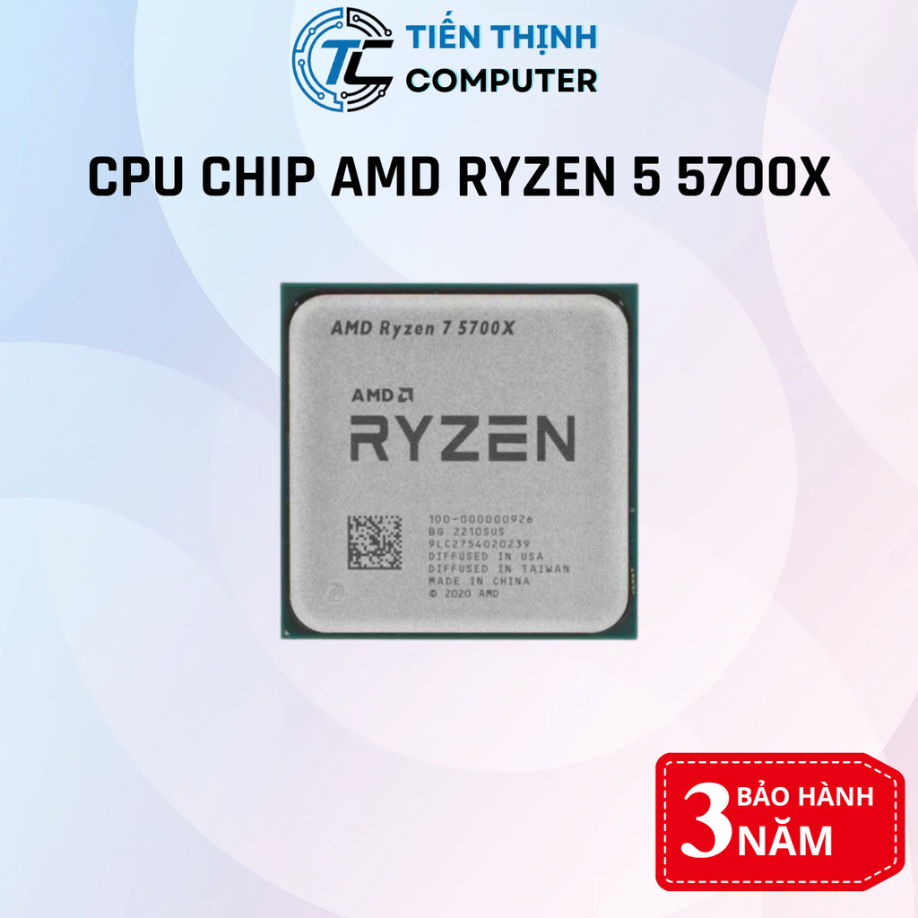 CPU CHIP Bộ xử lý AMD 5500 5500GT 5600G 5700X SOCKET AM4 NEW TRAY Bảo hành 36 tháng