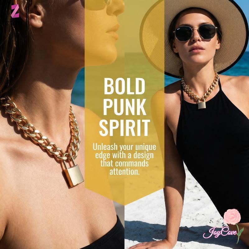 [ZTO-T] Thi Gold Chain Cuba Link Nelace with Lo Mặt dây chuyền dành cho nữ Trang sức tuyên bố hợp th