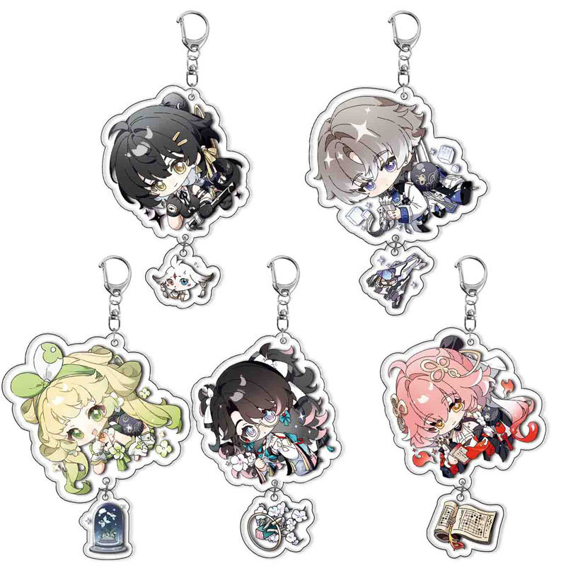 Game Wuthering Waves Changli Zhezhi Verina Keychain Cosplay XiangLiYao Rover Pendant Bag Accessories