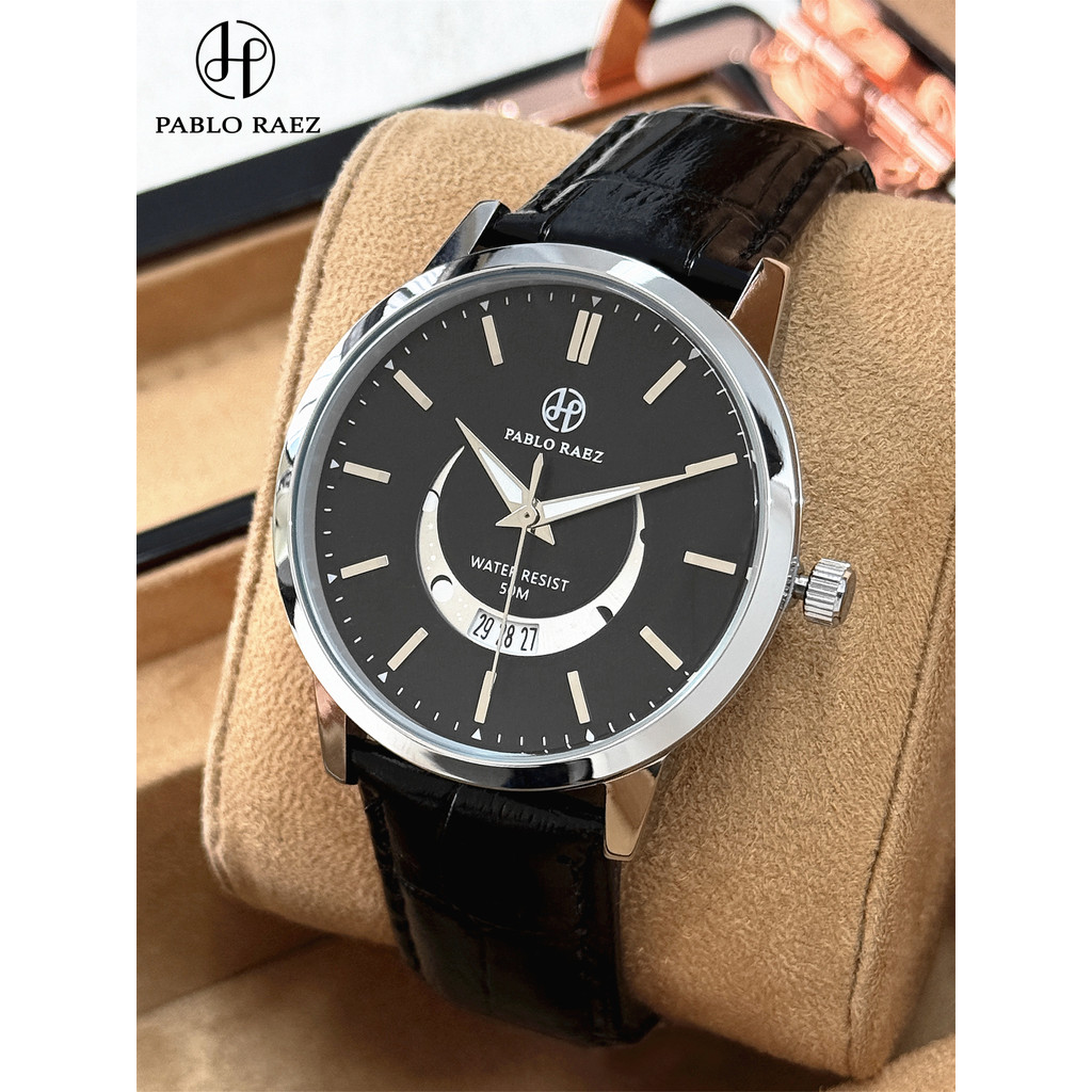 PABLO RAEZ Thương Hiệu Đồng Hồ Nam Thạch Anh Thời Trang Đồng Hồ Đơn Giản Dây Đồng Hồ Nam Chống Thấm 