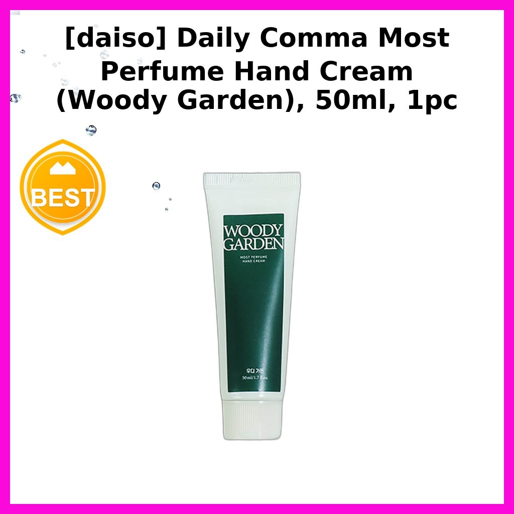 [daiso] Daily Comma Most Perfume Hand Cream (Woody Garden), 50ml, 1pc / Kem dưỡng tay Hàn Quốc của l