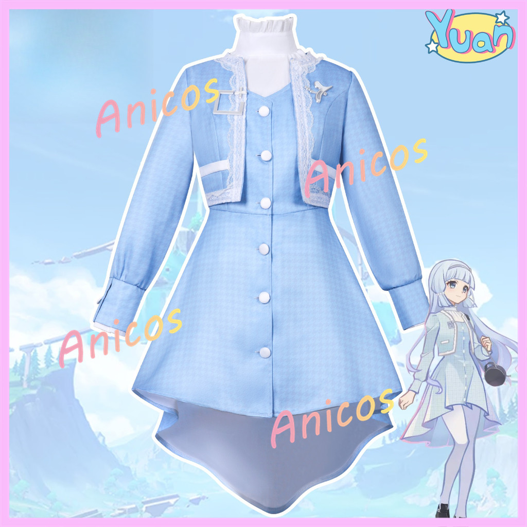 Váy bộ cosplay Yuan Shen và Shenli Aya, phù hợp với phong cách anime/manga