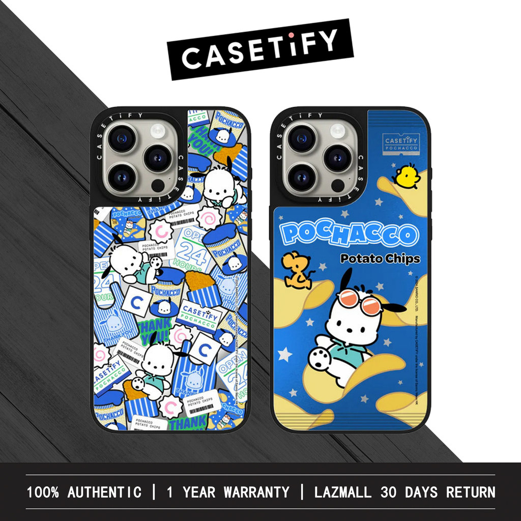 Ốp điện thoại gương Pochacco x CASETiFY cho iPhone 15 Pro Max / iPhone 14 Pro Max / iPhone 13 Pro Ma