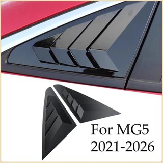 Xe Phía Sau Cửa Sổ Louver Cánh Gió Viền Trang Trí Cho MG5 2021-2024 2025 2026 Cửa Sổ Shutter Bao Nắng Bóng Phụ Kiện Bảo Vệ GE4W