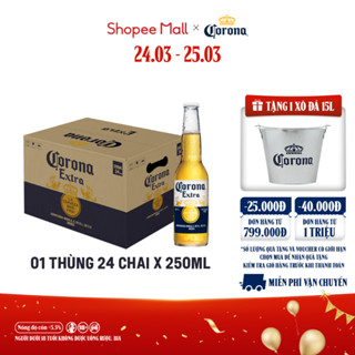 Nồng Độ Cồn 4.5% - Bia Corona Extra nhập khẩu thùng 24 chai (250ml/chai)