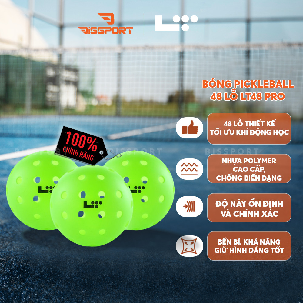 Bóng Pickleball LT48 Pro Chính Hãng Độ Bền Ổn Định – Đường Bay Chuẩn – Cảm Giác Đánh Chắc Tay - Chất