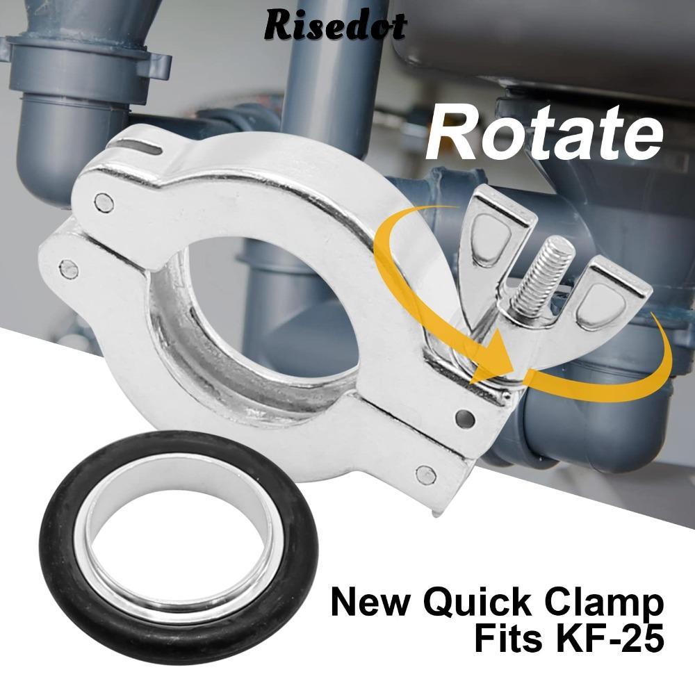 Kẹp nhôm RISEDOT KF25, Vòng định tâm bằng bạc O TYPE cao su, Nhôm di động KF25 Đen Kẹp nhanh Công nh