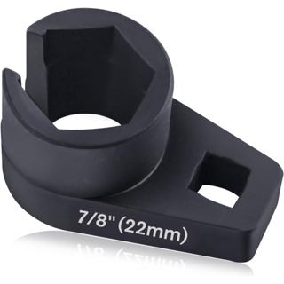 Ổ cắm cảm biến Offset O2, 7 / 8 inch (22mm) với ổ đĩa 3 / 8 inch, Cờ lê cảm biến oxy đa năng để loại bỏ cảm biến oxy trên ô tô, Công cụ cảm biến O2 6 điểm có cổng dây, Ngăn ngừa hư tổn