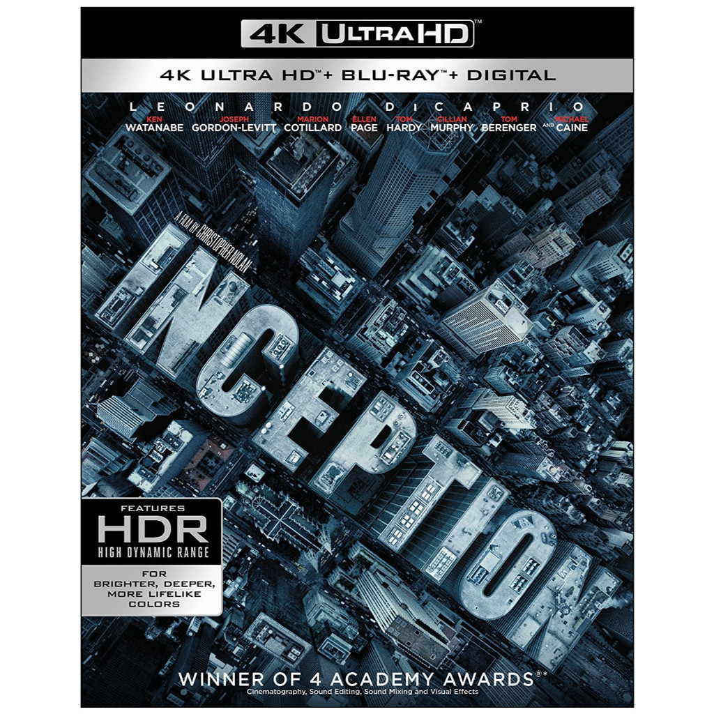 [Tiếng Anh] Blu-ray HD Movie 4K UHD 1080P Inception