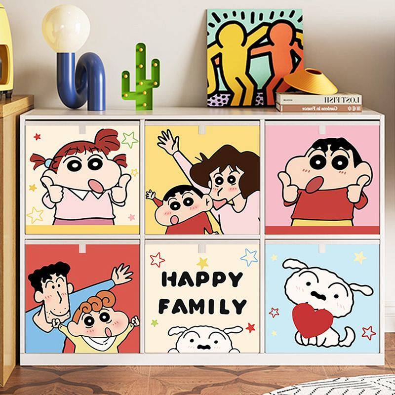 New Home Storage Crayon Xiaoxin Folding Storage Box Children's Painting Calek Storage Basket Grid Ca