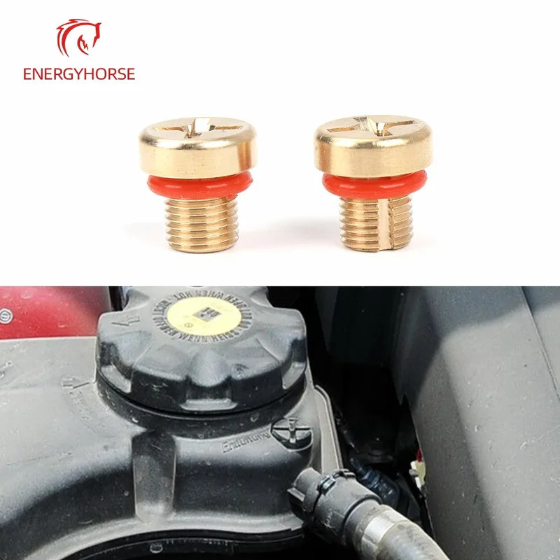 4 Cái Nước Làm Mát Mở Rộng Bình Chảy Máu 17111712788 Dành Cho Xe BMW 1 3 5 7 Series E34 E39 E39 E60 