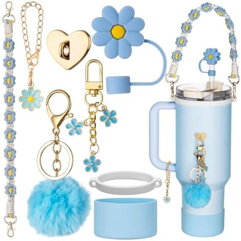 Phụ Kiện Cốc Stanley Có Dây Đeo Tay Cầm - Bao Gồm Ống Hút Topper, Boot, Móc Khóa Chs Cho Stanley 30o