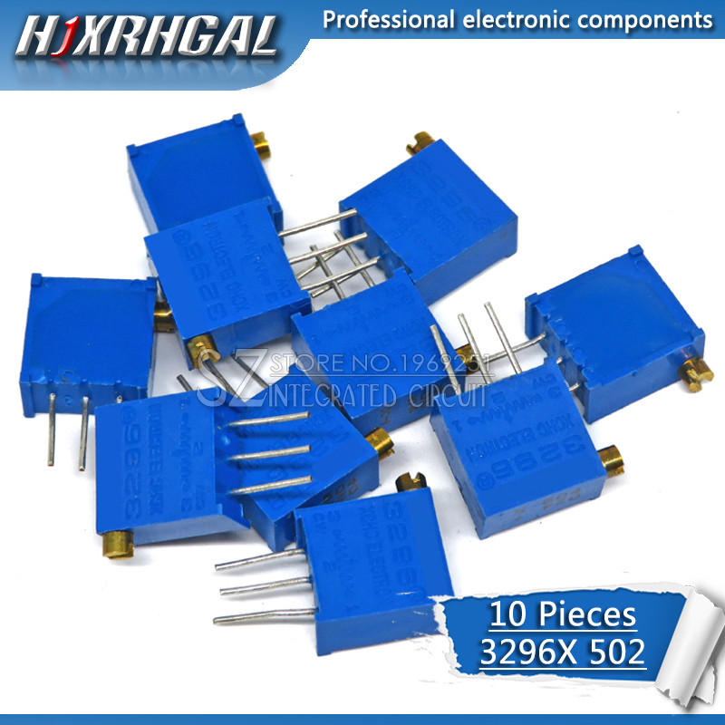10 chiếc 3296X-1-502LF 3296X 5K ohm 502 3296X-1-502 3296X-502 X502 Tông đơ Tông đơ Điện áp