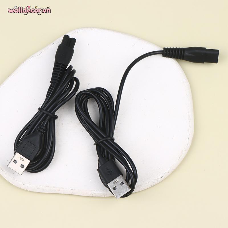 Wa 0.8 / 1M Cáp USB Dây Sạc Lỗ Đồng Phù Hợp Với 5V Đèn Pin Máy Cạo Râu Tóc Dây Đơn Lỗ 1.5 1.8 2.3 VN