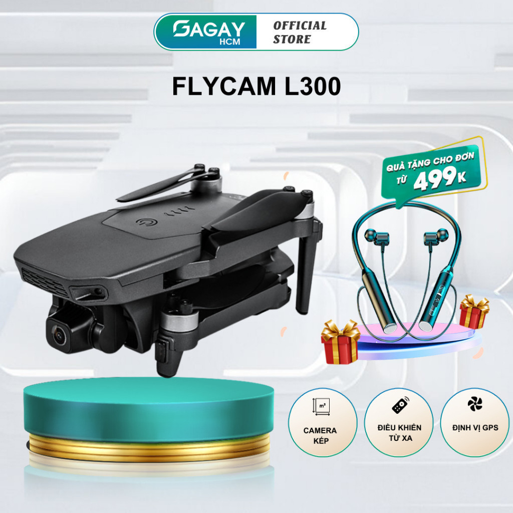Flycam cao cấp L300 Pro, flycam có gps máy bay chụp ảnh chất lượng cao, chống rung tuổi thọ pin lớn