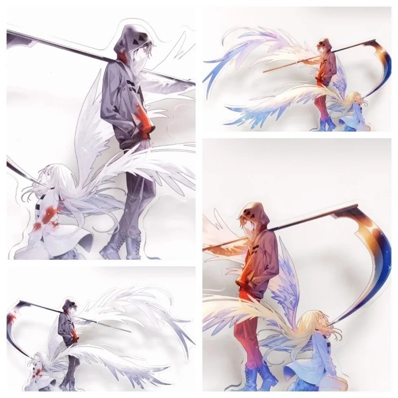 Standee Anime Angels of Death Mô Hình Rachel Gardner Isaac Foster Zack Trang Trí Bàn Học Mica Acryli
