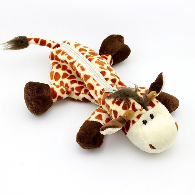 New Product#Creative large-capacity cartoon animal plush pencil case for boys and girls stationery b