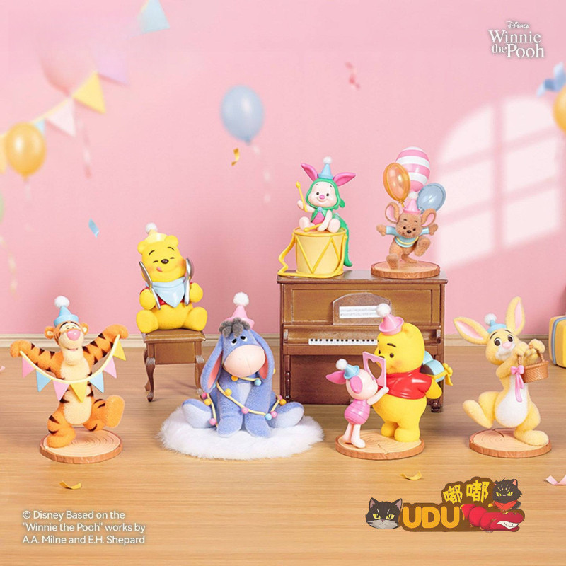 [Chính Hãng] Winnie the Pooh Carnival Party Series Đồ Trang Trí Nghịch Ngợm Eeyore Donkey Doll Ngộ n