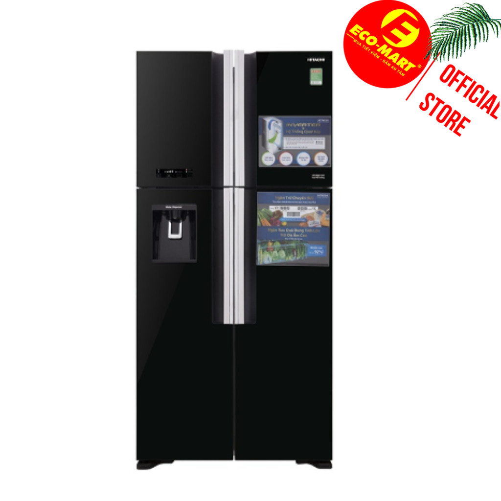 Tủ lạnh Hitachi R-FW690PGV7X(GBK) 4 cánh màu đen 540 lít đá tự động