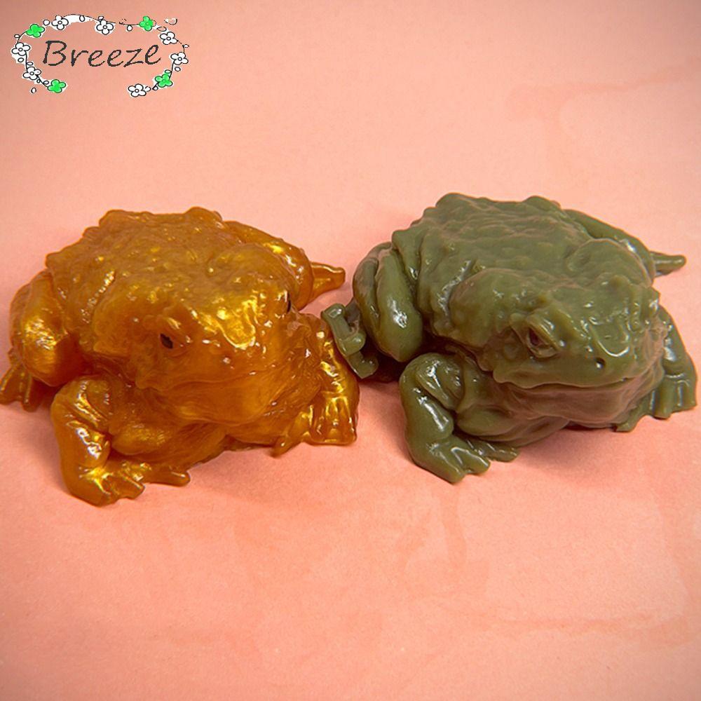 BREEZE Ếch Bóp, Giảm Căng Thẳng Dính Ếch Mô PhỏngToy, Con cóc Mềm Bóp Đồ Chơi Đồ Chơi Tricky