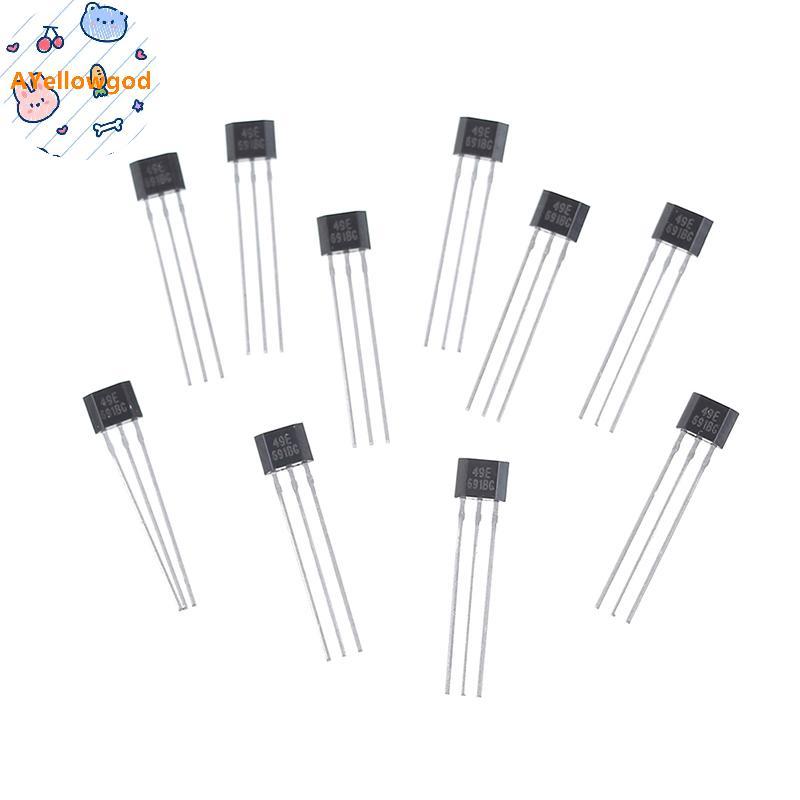 AYellowgod 10 chiếc Hall element 49E OH49E SS49E Cảm biến tuyến tính Cảm biến Hall VN