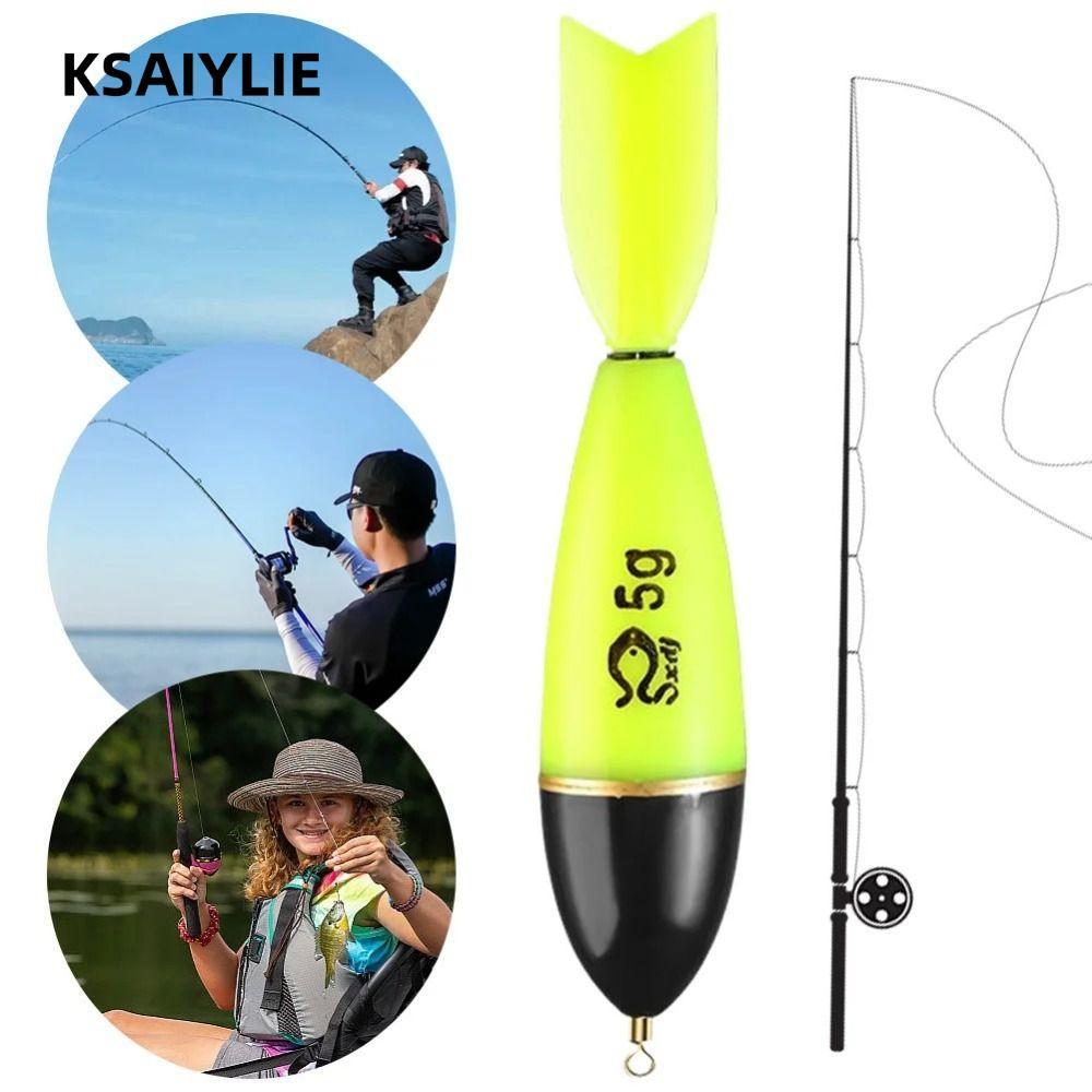 Phao câu cá KSAIYLIE, Phao câu cá nổi bật ABS, Phao câu cá biển phát sáng bền bỉ Phao câu cá ban đêm