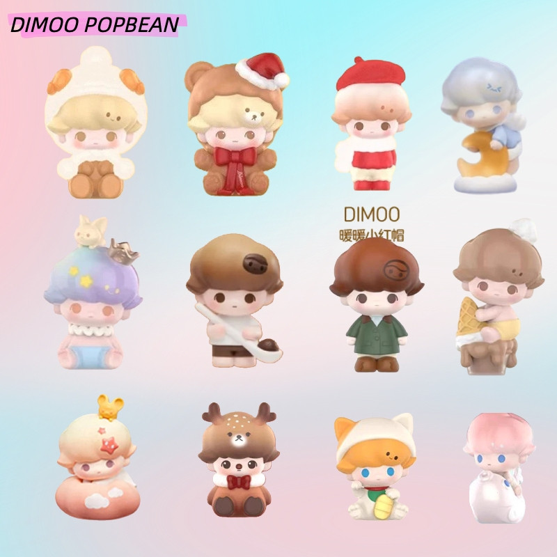 POPMART DIMOO POPBEAN Bộ sưu tập chúc ngủ ngon Dimoo FLUFFY COZY dimoo Full Series popbean