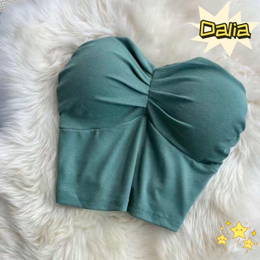 Áo Crop Top Dalia từ Polyester Gợi Cảm, Thời Trang Mùa Hè