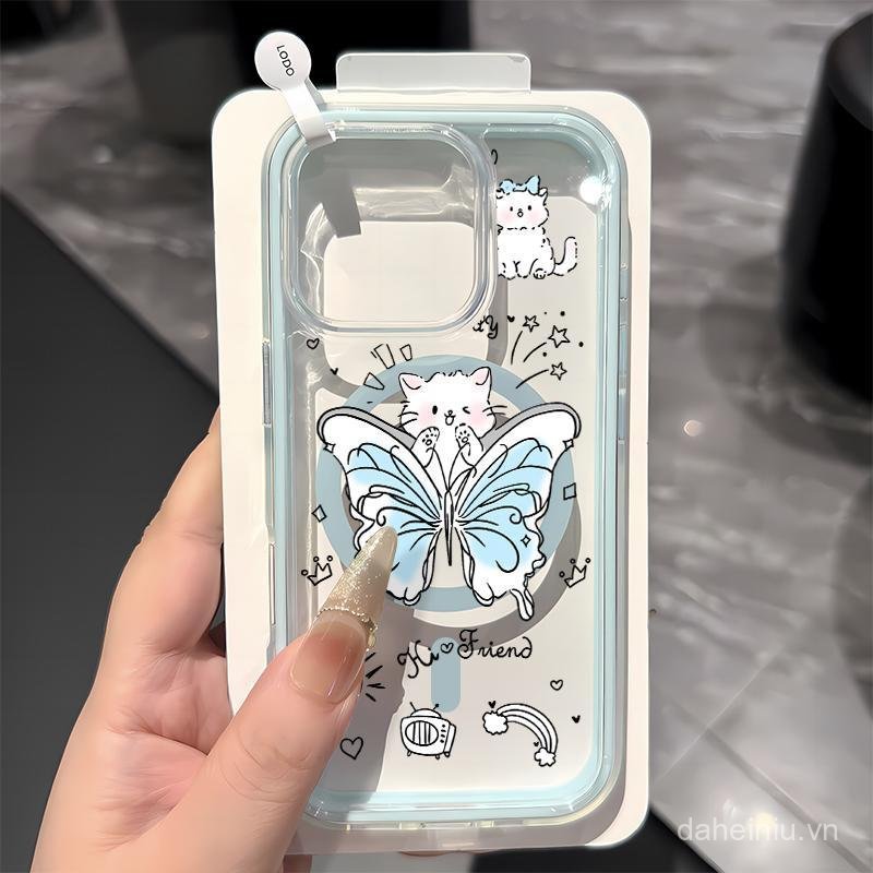 Điện thoại mèo hoa sơn dầu hoa họa tiết cho iPhone 16 15 12 13 14 11 16PRO 15PRO 15PROMAX 12PROMAX 1