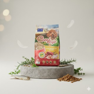 THỨC ĂN CAO CẤP DÀNH CHO CHÓ GRANDMAGIC bao 1kg - Thức Ăn Hạt Cho Chó - Hạt Cho Chó - KPETMART