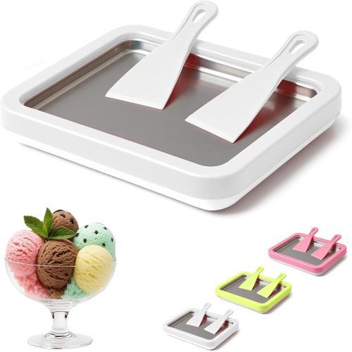 Ice Cream Maker Ice Cream Roll Maker Machine Yogurt Sorbet Pan Ice Cream Tray Roll Up Tray for Insta