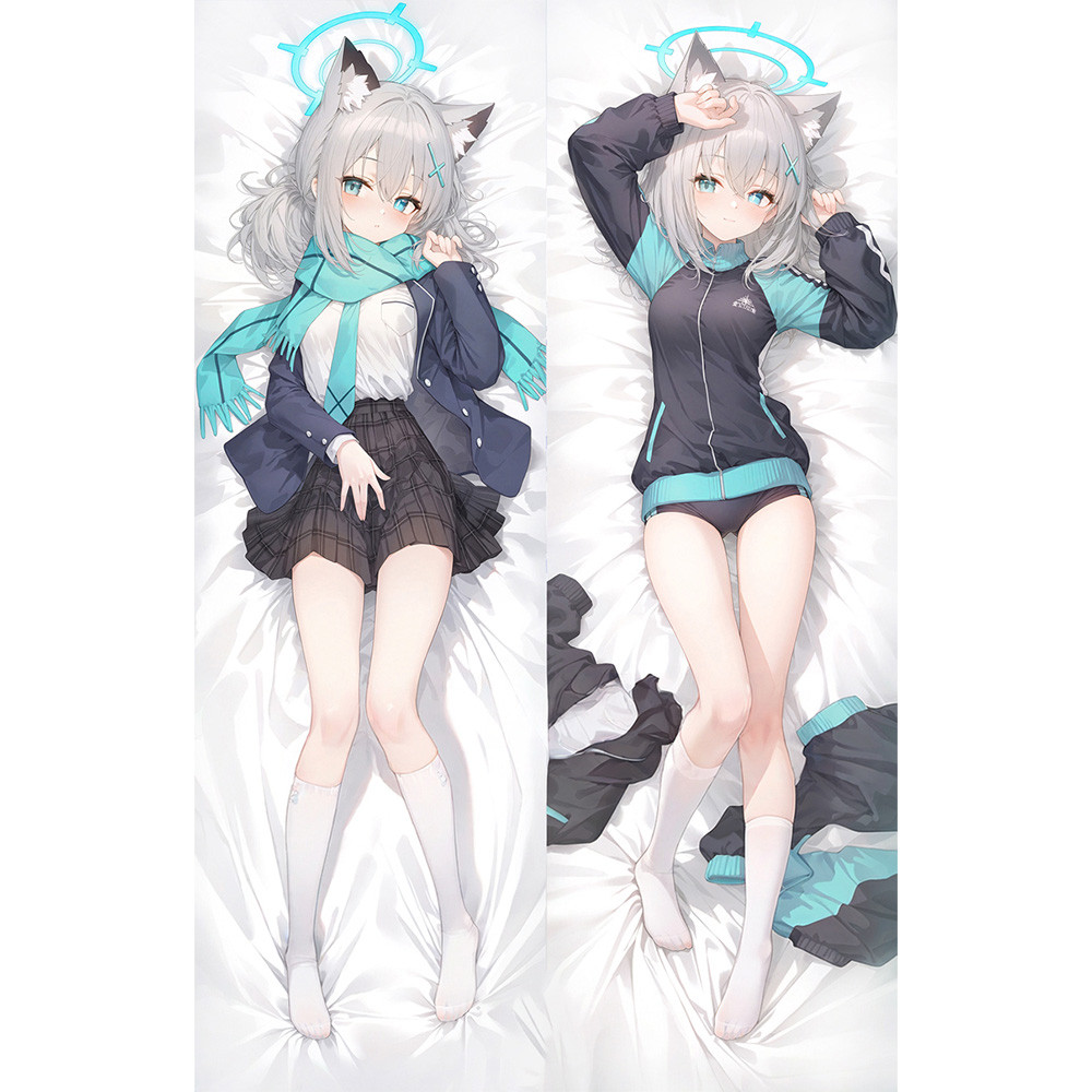 Sunaookami Shiroko Anime Xanh Lưu Trữ Ôm Thân Gối IJN Amagi Dakimakura Thân Gối Bao