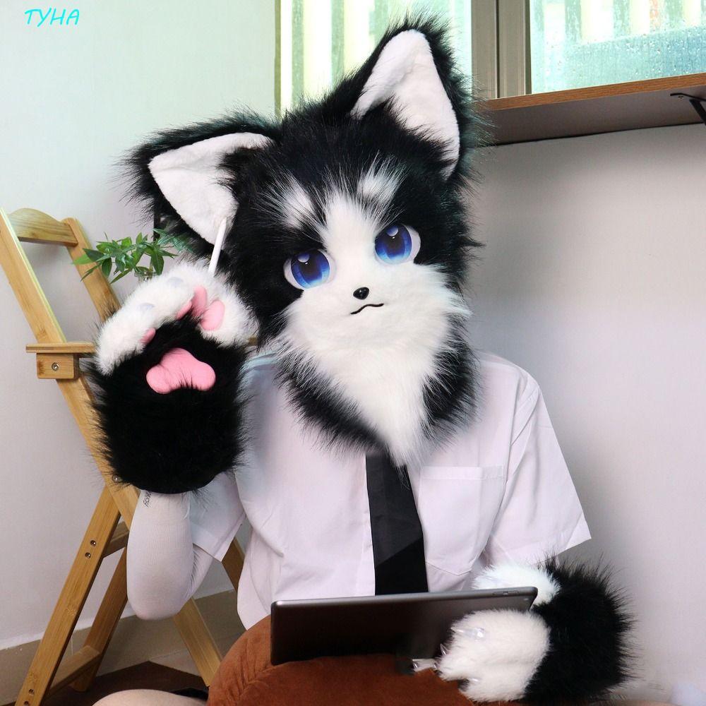 Tyha Găng Tay Cosplay Furry Paw Shape - Quà Tặng Kawaii Cho Fursuit